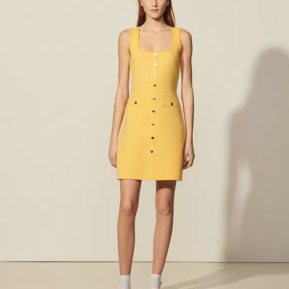 Sandro Size 2 Short Tweed Dress